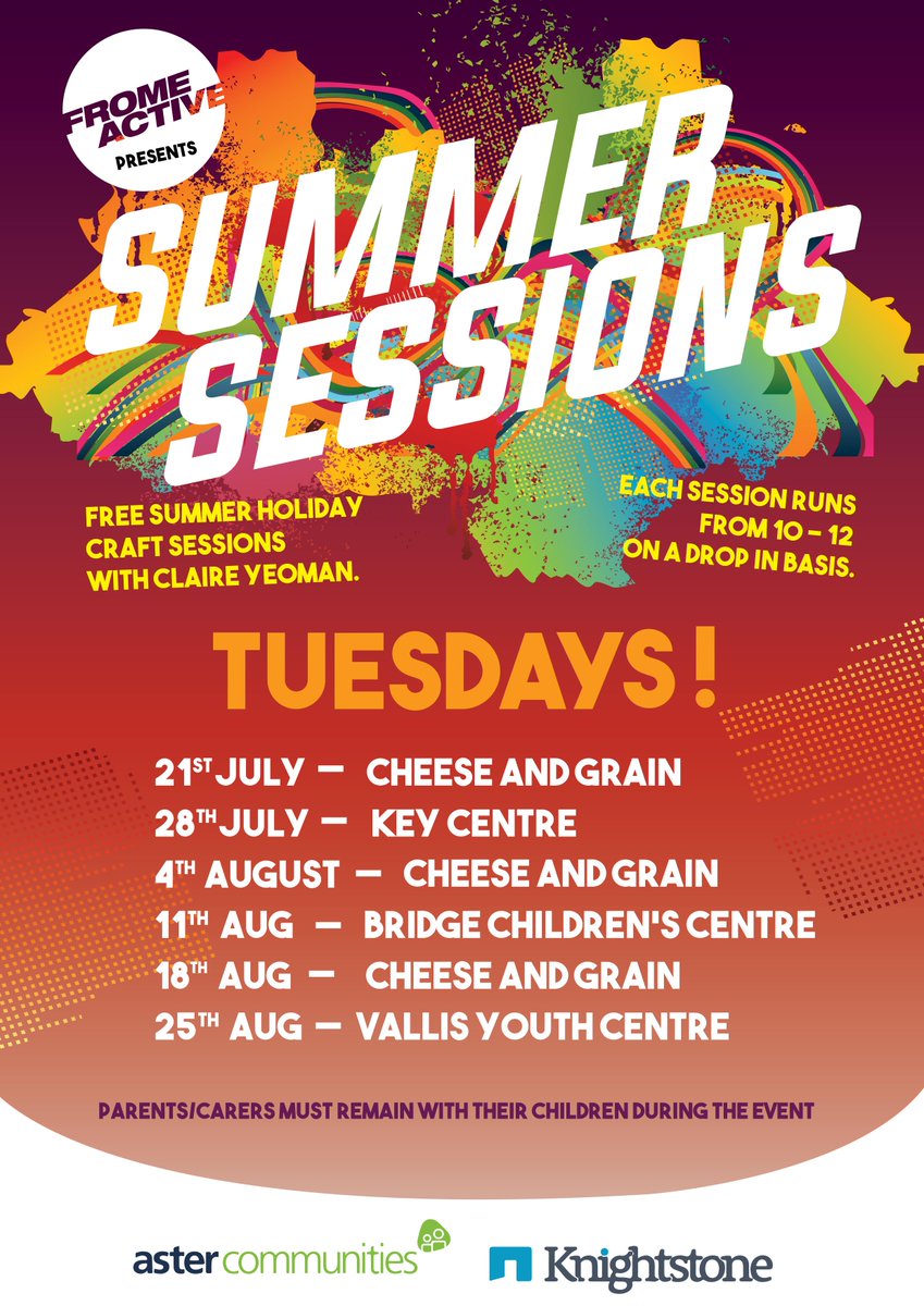 fromekids's tweet image. Tomorrow 10 -12 at the @cheeseandgrain with Make it! Workshops @fromeactive