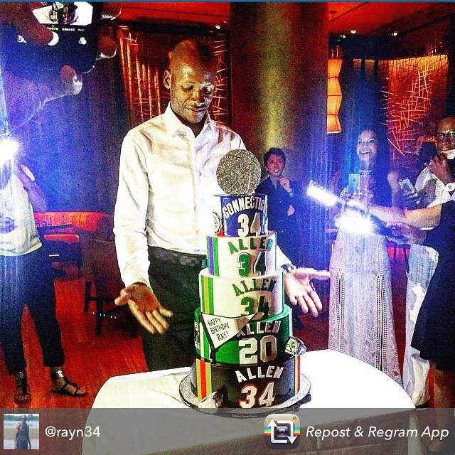  Happy 40th Birthday Ray Allen! Pretty sweet cake... by nbaontnt 