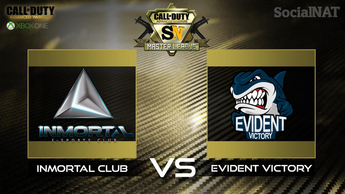 SocialNAT1's tweet photo. Hoy inicio de la #SNMasterCOD @InmortalClub vs @EvidentVictory a partir de las 20:30 en http://t.co/LFCaqXmhHW. http://t.co/7Xf4TFX2Ba