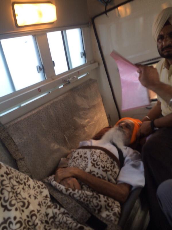 An old man who has been on a hunger strike for over 185 days has just been arrested. #BapuSuratSingh #BapuArrested