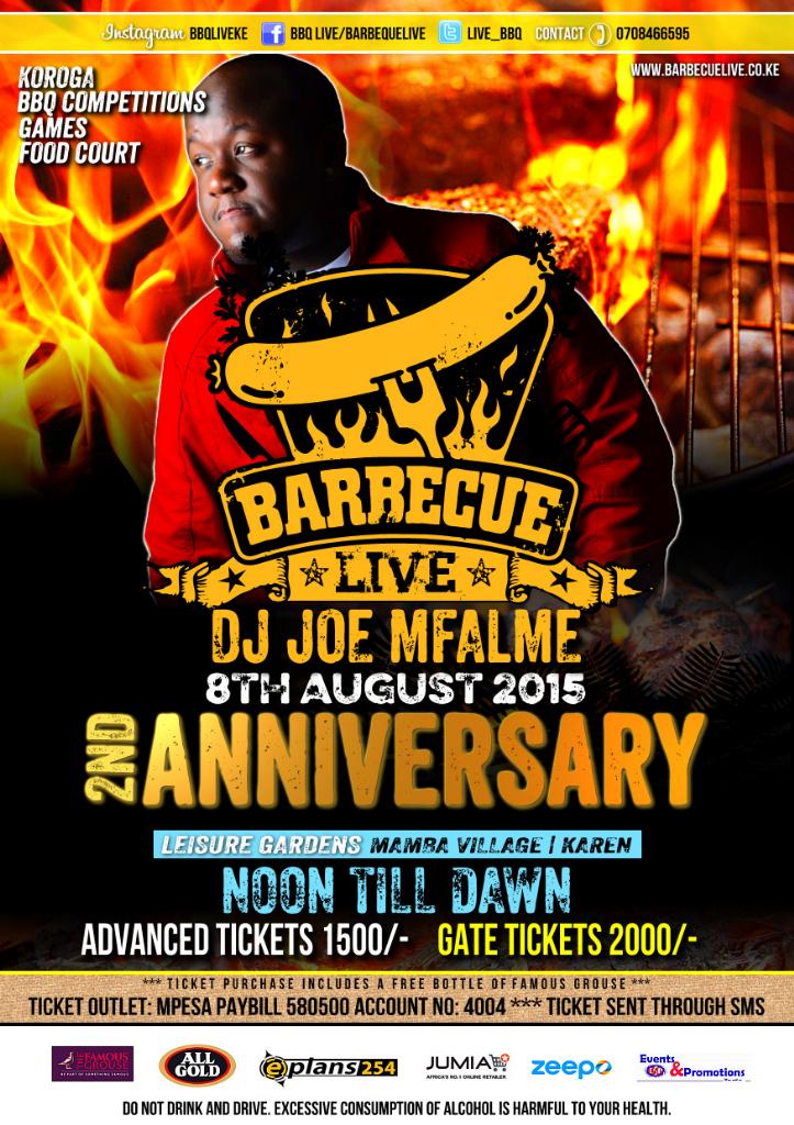 bbqliveke's tweet photo. Catch @DjJoeMfalme Live at the #BBqLive 2nd Anniversary on 8th August at Mamba Village. #FreeFamousOnEntry http://t.co/8Yw456WExi