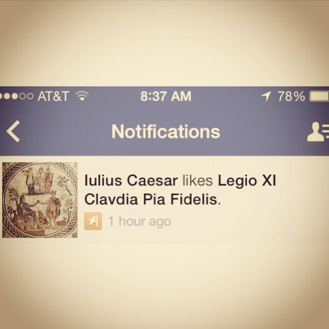 11thlegion's tweet photo. We must be doing something right. #hailcaesar #roman #romanarmy #legioXI #caesar #romansoldier http://t.co/yHFxVGytMY