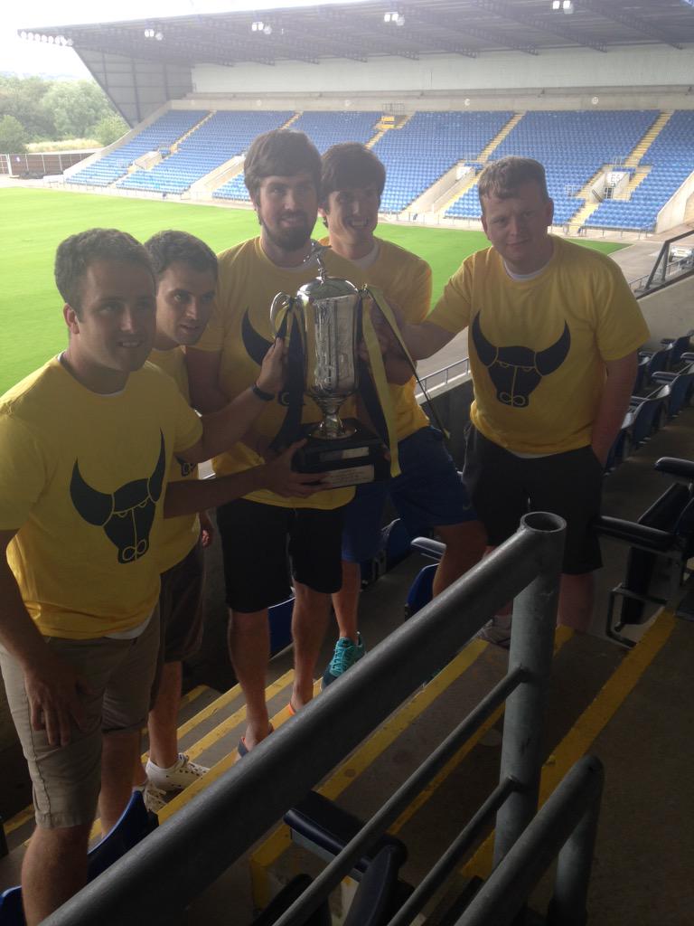 OUFCOfficial's tweet photo. Seeing as they're @officialcufc fans &amp; not used to it, we thought we'd let @92in92hrs have a look at our silverware http://t.co/cVN5PfmqZx