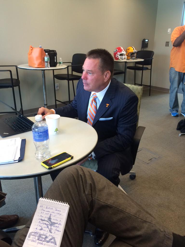 Chris Low on Twitter &quot;Butch Jones at the ESPN Car Wash