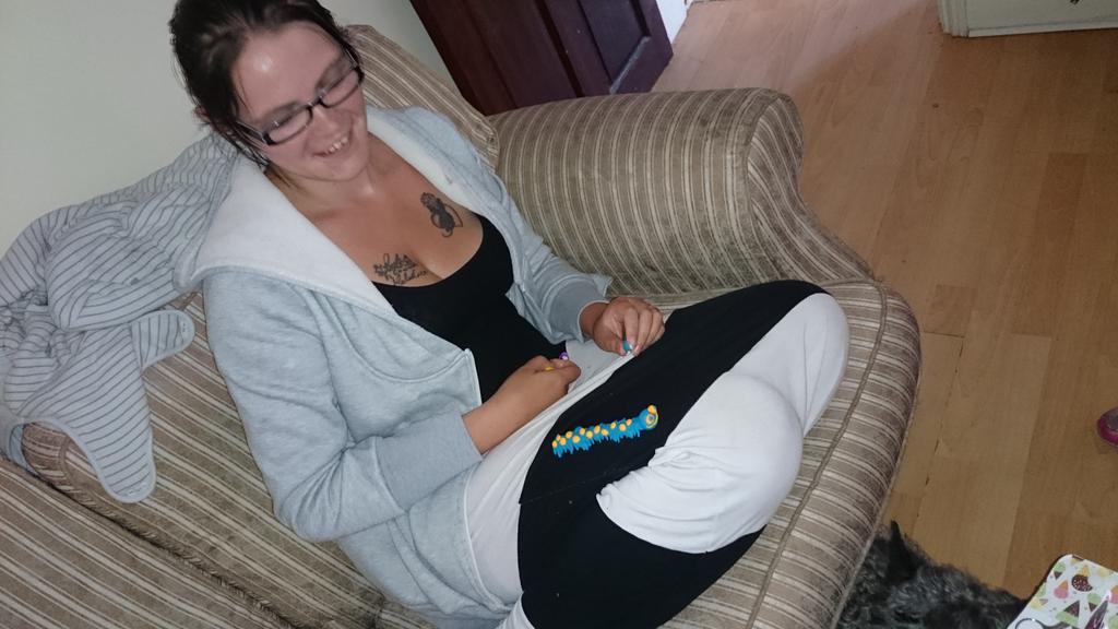 malakixxx's tweet photo. My gorgeous wife @nicolerobbins92 has just made cecil the caterpillar out of playdo bless her. Awww he so cute. Xxxx http://t.co/gqLQflrIi1