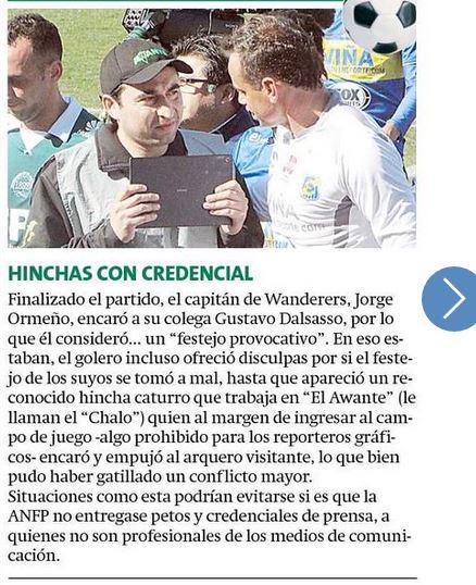 luxin_retamal's tweet photo. @Estadio_Seguro ojo , como eso que el hincha estaba en la cancha? http://t.co/cPzsQeFPMi