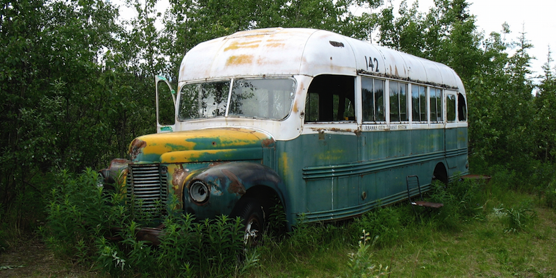 atavistplatform's tweet photo. .@evaholland learns firsthand just how treacherous the McCandless pilgrimage actually is http://t.co/d1eQGWIiSn http://t.co/vbsRqm16hr