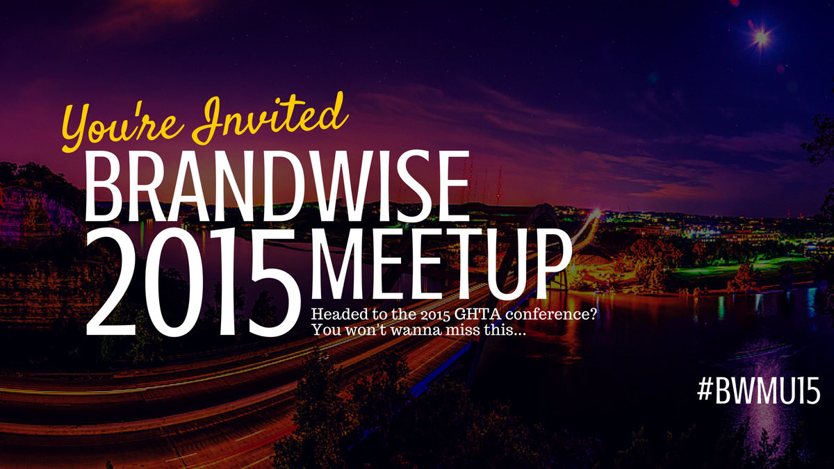 tlitzman's tweet photo. @Brandwiseinc BW 2015 Meetup is ON! #BrandwiseMeetup2015 #AustinTX #BeThereOrBeSquare #BWMU15
http://t.co/oXAXf8mBj2 http://t.co/nr9BBI5fX1