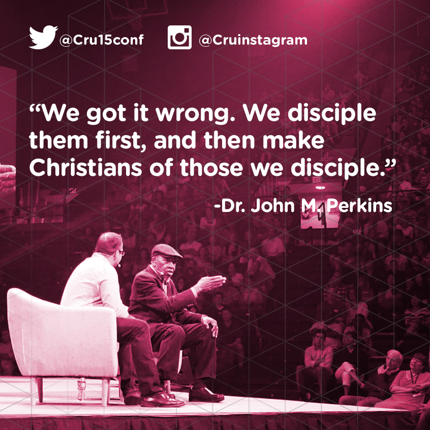 CruConf's tweet photo. What a powerful message we were privileged to hear this morning at #Cru15. Thank you @JohnMPerkins! http://t.co/BbCMG5Kl20