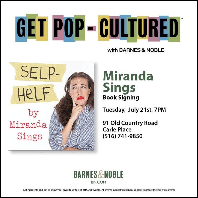 GalleryBooks's tweet photo. Join Miranda Sings for a special book signing on 7/21! @MirandaSings @BNBuzz #BNAuthor Event http://t.co/oMK8vCgKnW http://t.co/roAZGtSdVE