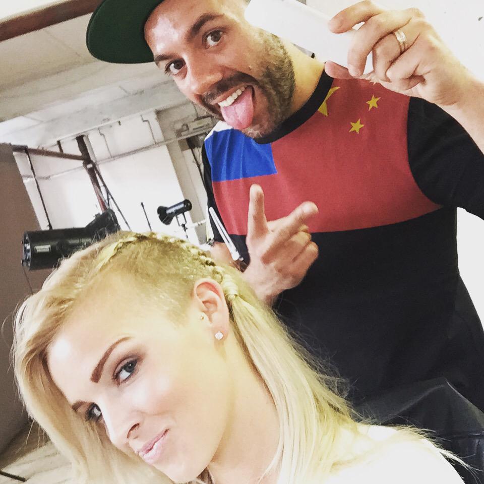 LeonnaMayor's tweet photo. Only the best for my hair today @reubenwood 😍😍💁🏼💁🏼 #manchester #hair  #artist http://t.co/0jHXWZU9AC