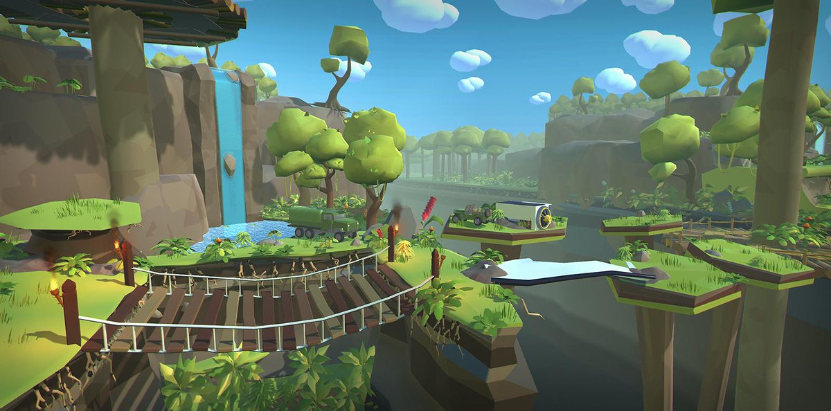 TorqueMCR's tweet photo. Here's a few screenshots from the new #Glitchrunners jungle level! #IndieDev #GameDev #madewithunity http://t.co/4VzaYzMdoQ
