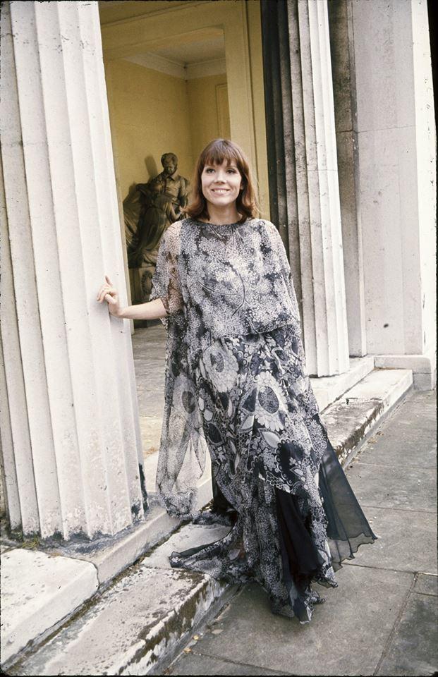 Happy birthday Diana Rigg, pictured here on the set of Theatre of Blood. 