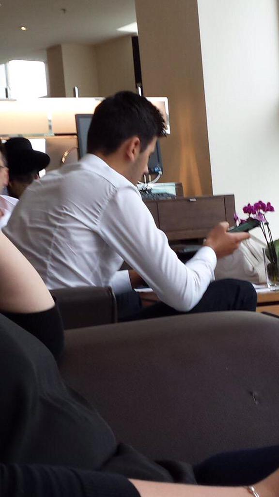 NUFC_Online's tweet photo. Also @grahamg86 has seen Mitrovic and his family in the Hilton hotel. They have just left now with paperwork. http://t.co/TGPmEhR55e
