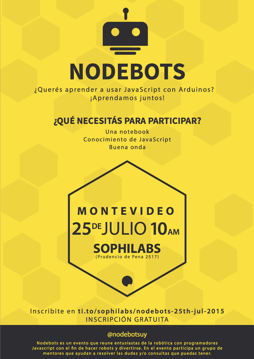Nodebots Uruguay tweet media