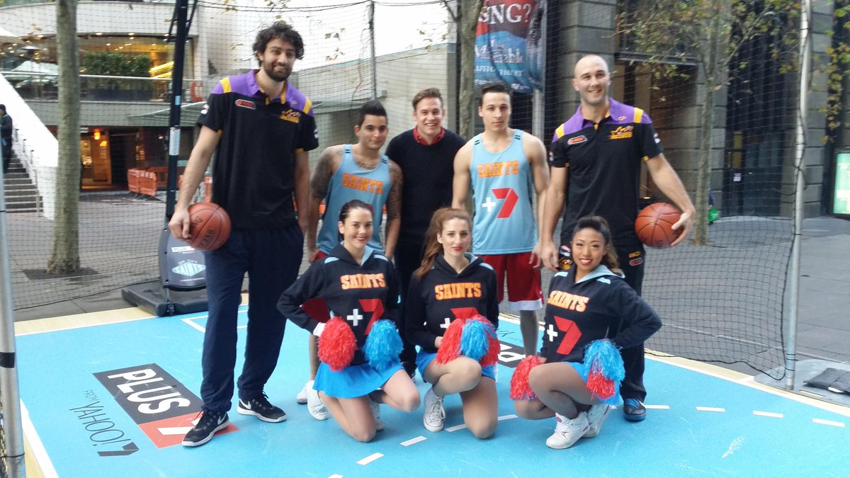 The #SydneyKings and #SaturdayDisney join the #PLUS7 Exclusives launch at #MartinPlace today!