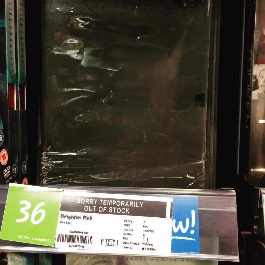 brightonmob2015's tweet photo. Just holding on in the top 40 at @asda looks like it's still selling okay though 😄 #chart #dvd #asda http://t.co/FBn399BtHu