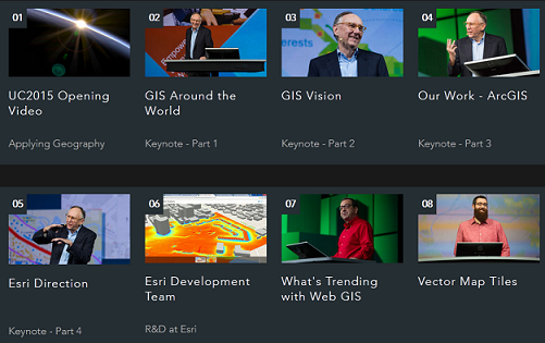 Lots to watch from opening day <a href="/EsrUC/">bRucEsAn</a> arcg.is/1Jta9ZA #EsriUC #web #GIS #ArcGISPro #ArcEarth