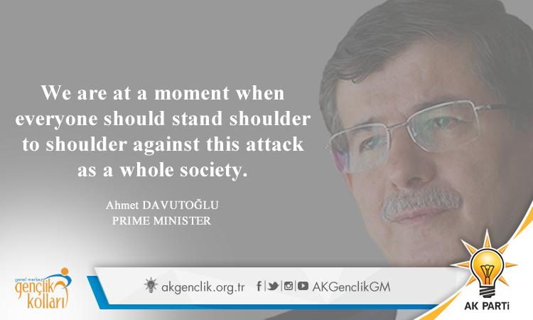 We are at a moment when everyone should stand shoulder to shoulder against this attack as a whole society.