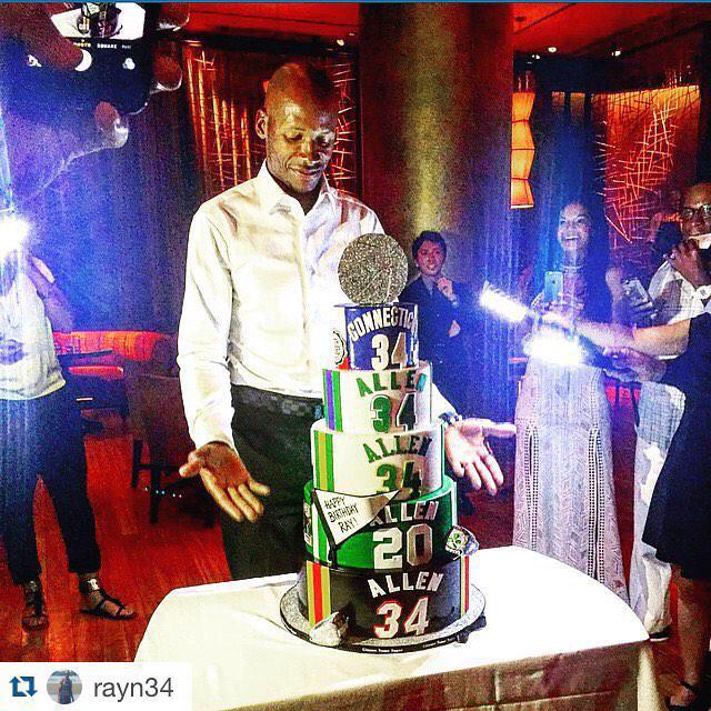 Jesus Shuttlesworth aka Ray Allen has the coolest birthday cake I have ever seen. Happy Birthday Ray!     