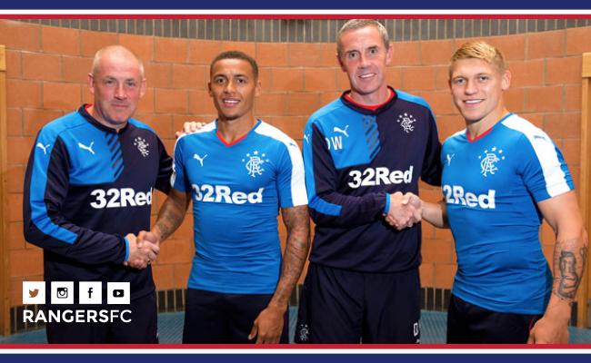 RangersFC's tweet photo. .@RangersFC can confirm the signing of @LaticsOfficial duo Martyn Waghorn &amp; @James_Tavernier: http://t.co/vNRfZPub8z http://t.co/WaxLJvhBSH