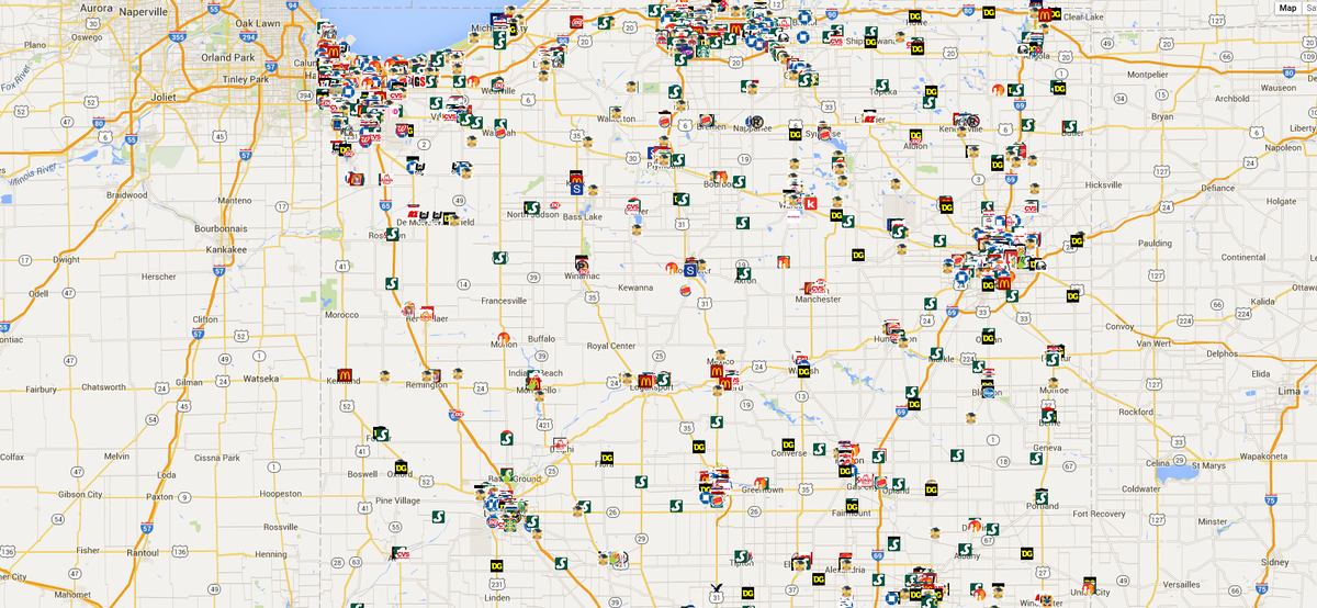 Close your eyes and point! If you land somewhere in Northern Indiana, #selfstorage makes sense! Go to #Kokomo!