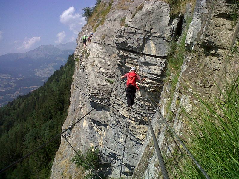 My 1st Via Ferrata courtesy of 70 year old Bill Farmer yesterday. So where can we put one in the Peaks??
