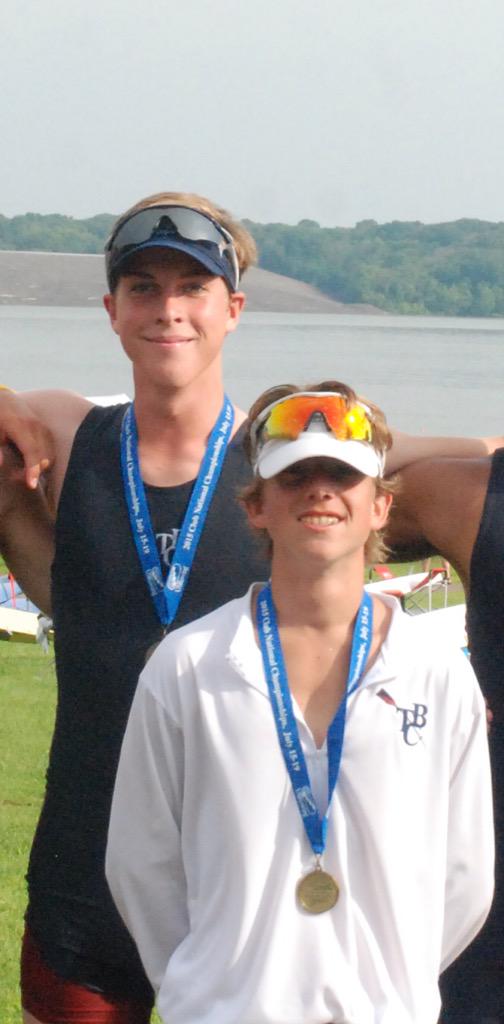Magruder Dent and Henry Plaster won the U19 men's 8 at USRowing Club Nationals for TBC. Go Bulldogs!