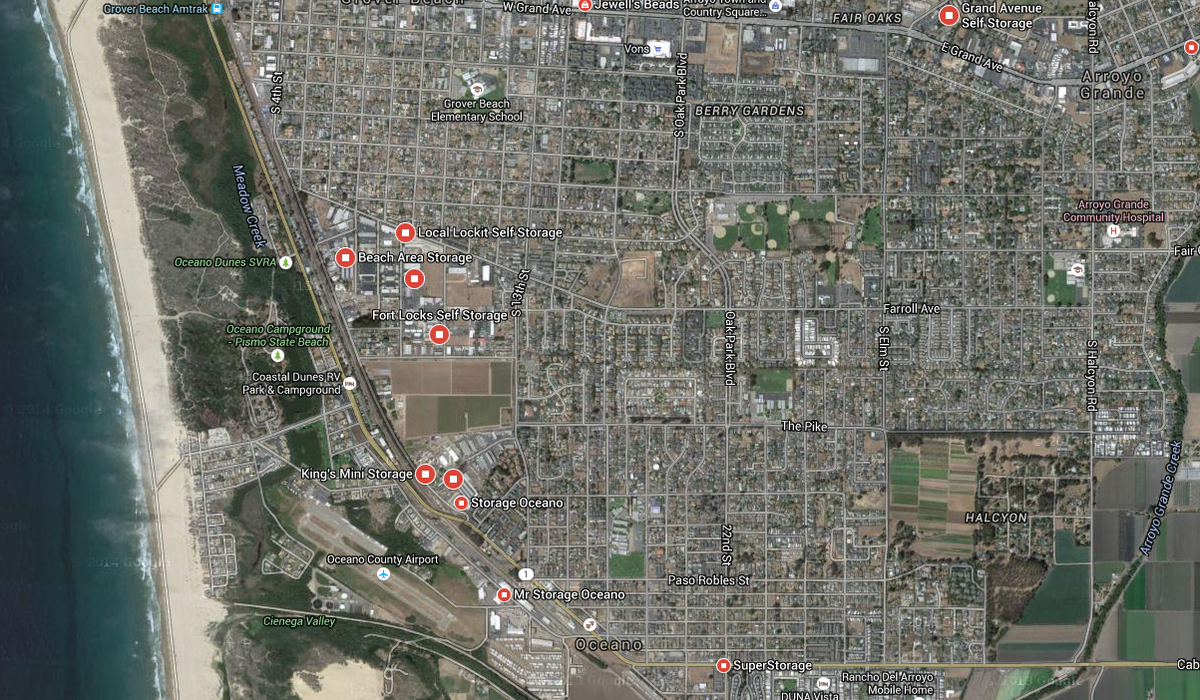 Sometimes you can have too much of a good thing! We predict South Grover Beach, CA is full up on #selfstorage.