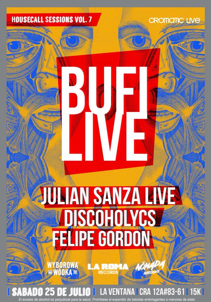 ¡Sábado Julio 25 <a href="/bufirolas/">Bufi / Theus Mago</a> junto <a href="/DiscoHolycs/">Disco·Holycs</a> y Felipe Gordon en <a href="/laventanadelat/">La Ventana de la T</a> #House y #Techno en tu idioma!