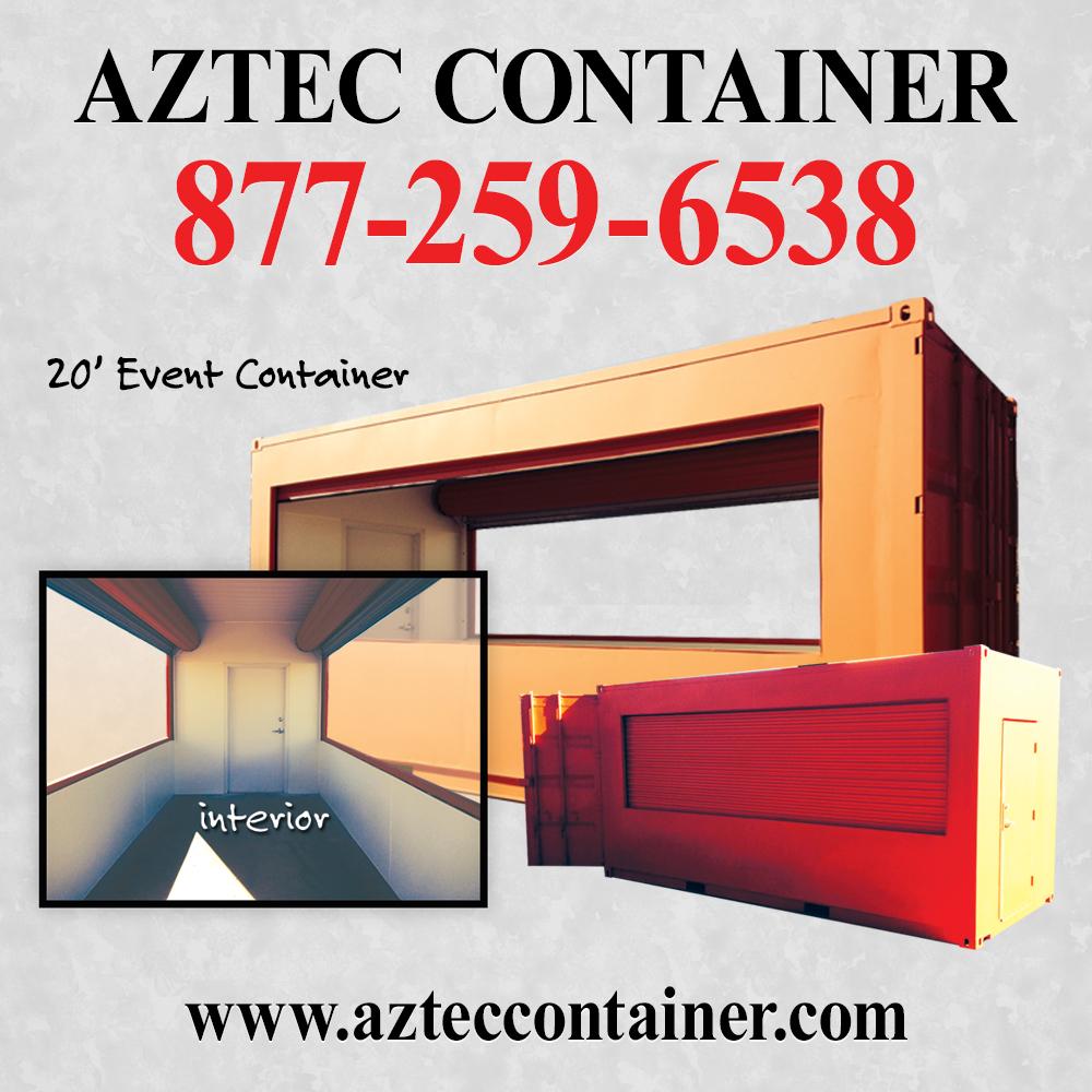 AztecContainers's tweet image. Summer is the season of special events! Consider a Container custom built for events. Call for a quote 877-259-6538