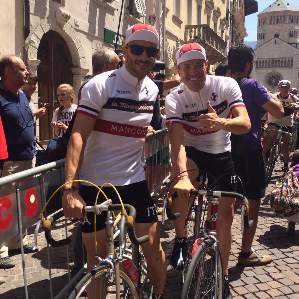 ConcettaBonaldi's tweet photo. #lamoserissima #moser #francescomoser #trento #masovillawarth #pedalata #ciclostorica http://t.co/KDHHpkZDO3