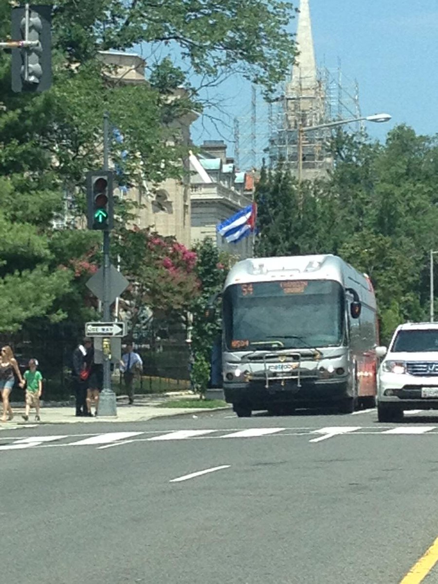 jdinges's tweet image. Normal life on 16th St. In Washington, D.C., starting today. #cuba