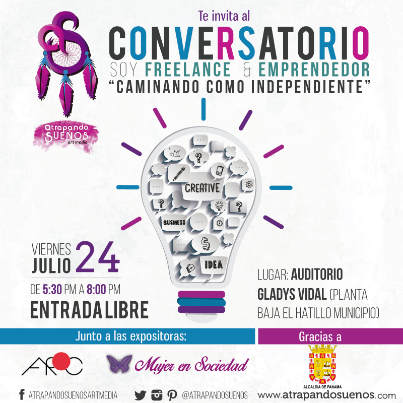 atrapandosuenos's tweet image. Este viernes nos vemos en el conversatorio Soy Freelance &amp;amp; Emprendedor "Caminando como Independiente" Entrada libre