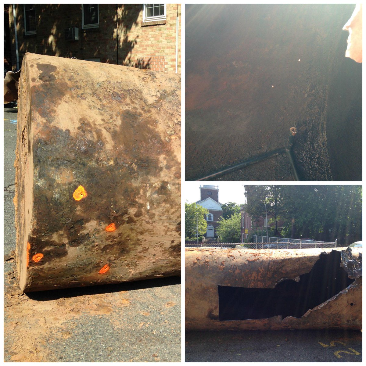 ERCenviro's tweet image. Over in Orange, NJ with a tank removal