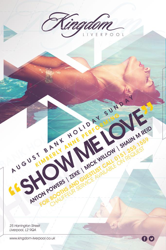 kingdom_bar's tweet image. August Bank Holiday Sunday
Live on Stage
Kimberly Anne performing the smash hit 'Sam Feldt - Show Me Love'
#Retweet