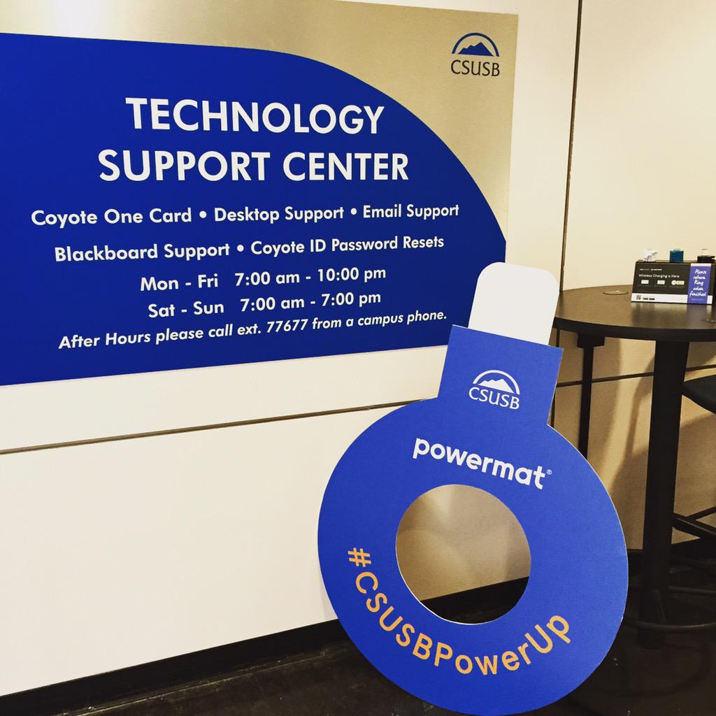 CSUSBSupport's tweet photo. Hey #csusbsoar! Visit our booth at @CSUSB_SMSU for a chance to win your own @powermat ring! #CSUSBPowerUp #CSUSB http://t.co/b5xSL43X4H
