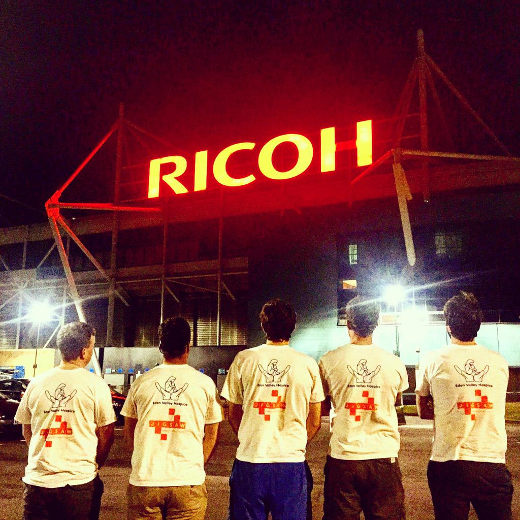 92in92hrs's tweet photo. RICOH. @Coventry_City Please help us raise our £5000 target for @EVHospice @jigsawhospice #92in92hrs http://t.co/868zpjgYm4