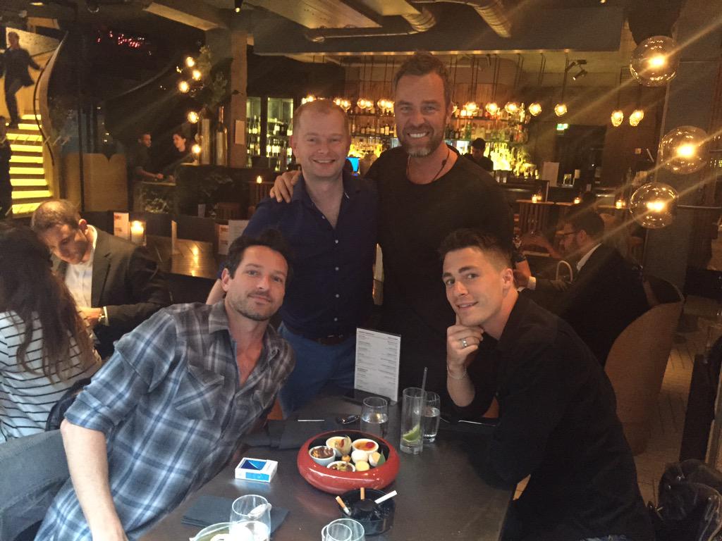 Yes happy birthday to me. Random photo with JR Bourne and Colton Haynes!  Day made! 