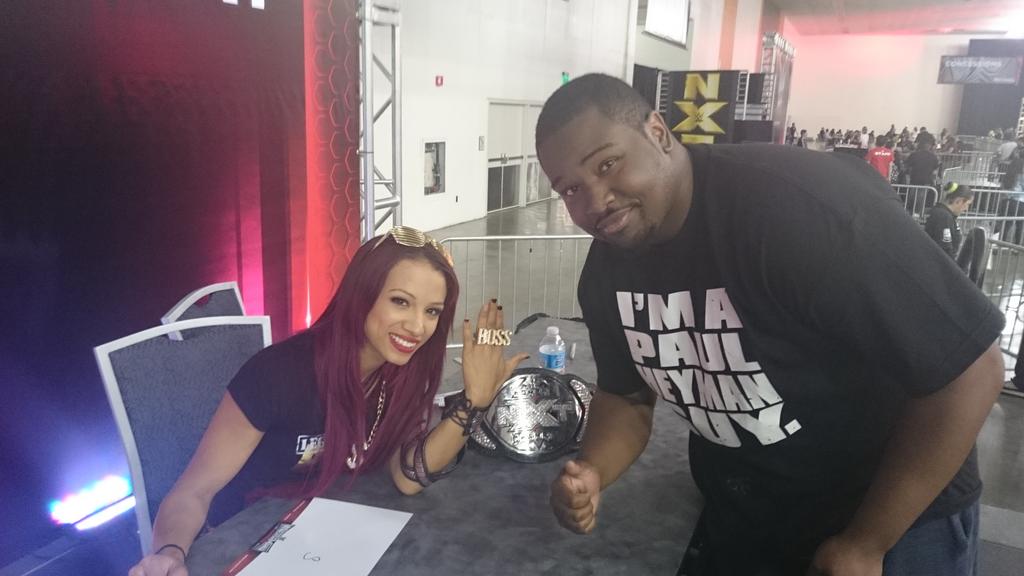 thatsramel's tweet photo. I really wish I could re live this moment over again. With the beautiful @SashaBanksWWE http://t.co/JRTRCnBZQl