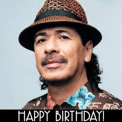 Happy Birthday to Carlos Santana, who graced our cover in Spring 2000.  