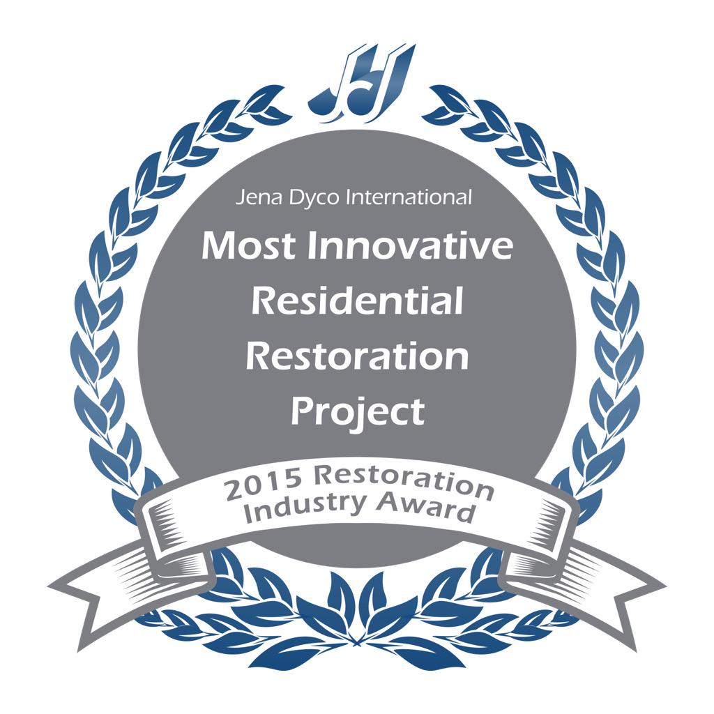 <a href="/frsda/">frsda</a> we proud as winner  #mould2015  Jena Dyco Restoration Award  "Most Innovative Residential Restoration Project"