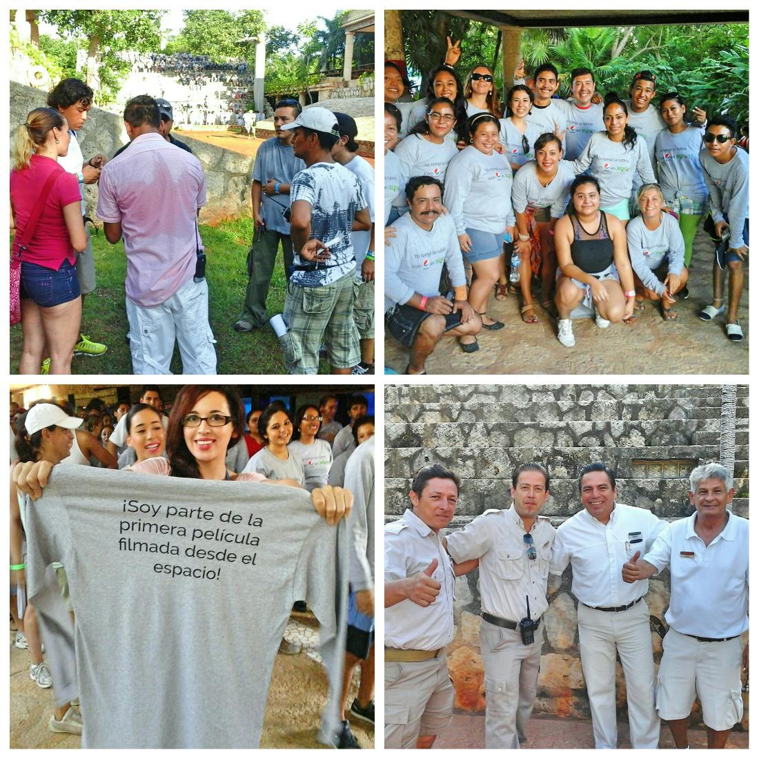Grupo_Xcaret's tweet photo. Gracias a todos esos héroes anónimos que con su esfuerzo hicieron posible #InTheCast de @PepsiMEX en @XcaretPark http://t.co/9xWlW1pAsH