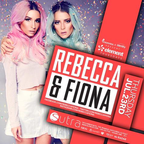 Stefie_SutraOC's tweet photo. This Thursday at Sutra! #SutraOC #rebeccaandfiona #elementthursdays http://t.co/4urwUZwTKl
