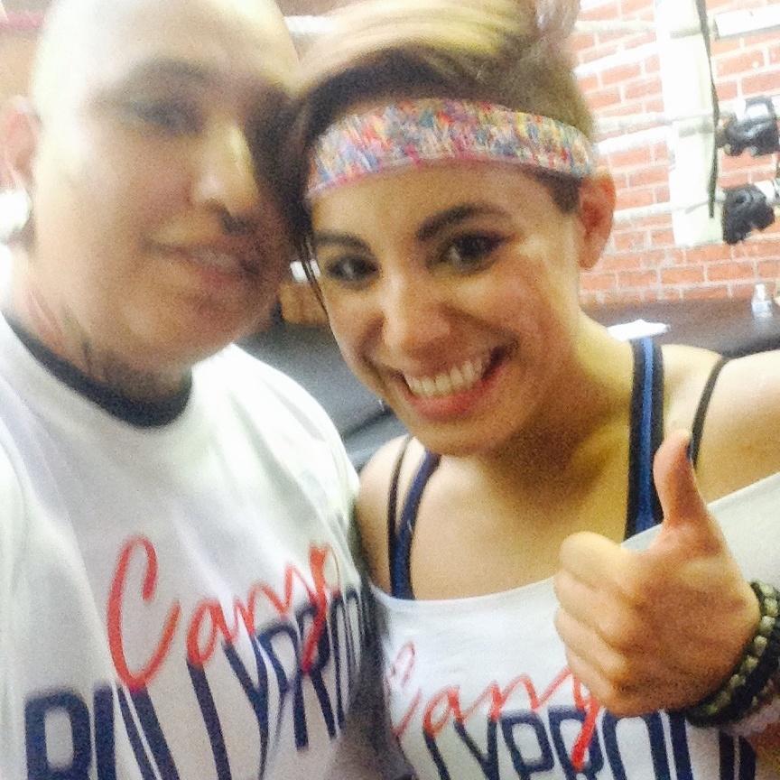 VanessaBorquez's tweet photo. My hubby & @KyraBatara #CampBullyProof ❤ #DoSomething #TeamRMA #RiseUpAgainstBullying http://t.co/dlw2XpZ5BZ