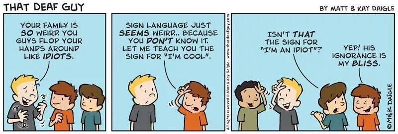 MCerar's tweet photo. Taking a huge pride of my Deaf community, this pic is worth share! Haha. #foreheadpeacesign #ASL #Deaf http://t.co/gSdKis1cMB
