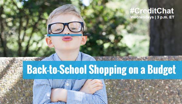 Don't miss this week's Back to School Shopping #CreditChat ft. <a href="/DebbiKing/">Debbi King</a> &amp; <a href="/DebtFreeGuys/">David & John | Debt Free Guys</a>! ex.pn/backtoschool