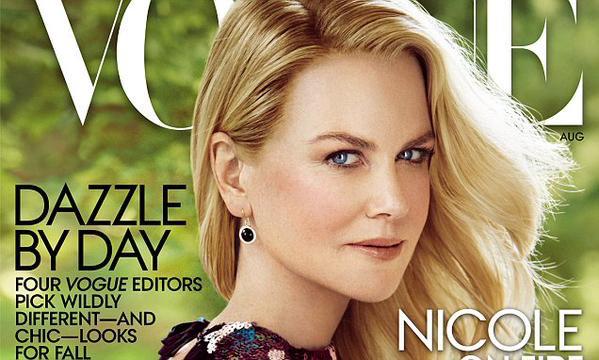 NKidmanFans's tweet photo. PHOTO: Nicole Kidman on the cover of Vogue's August issue. http://t.co/AYmfE4ikdC