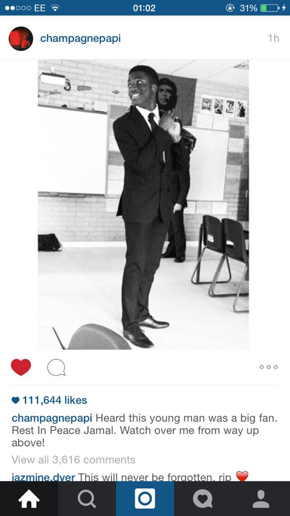 Kaywunmii's tweet photo. This is Greatness #DrakeForJamal ✨ http://t.co/OyMfc8h3WK
