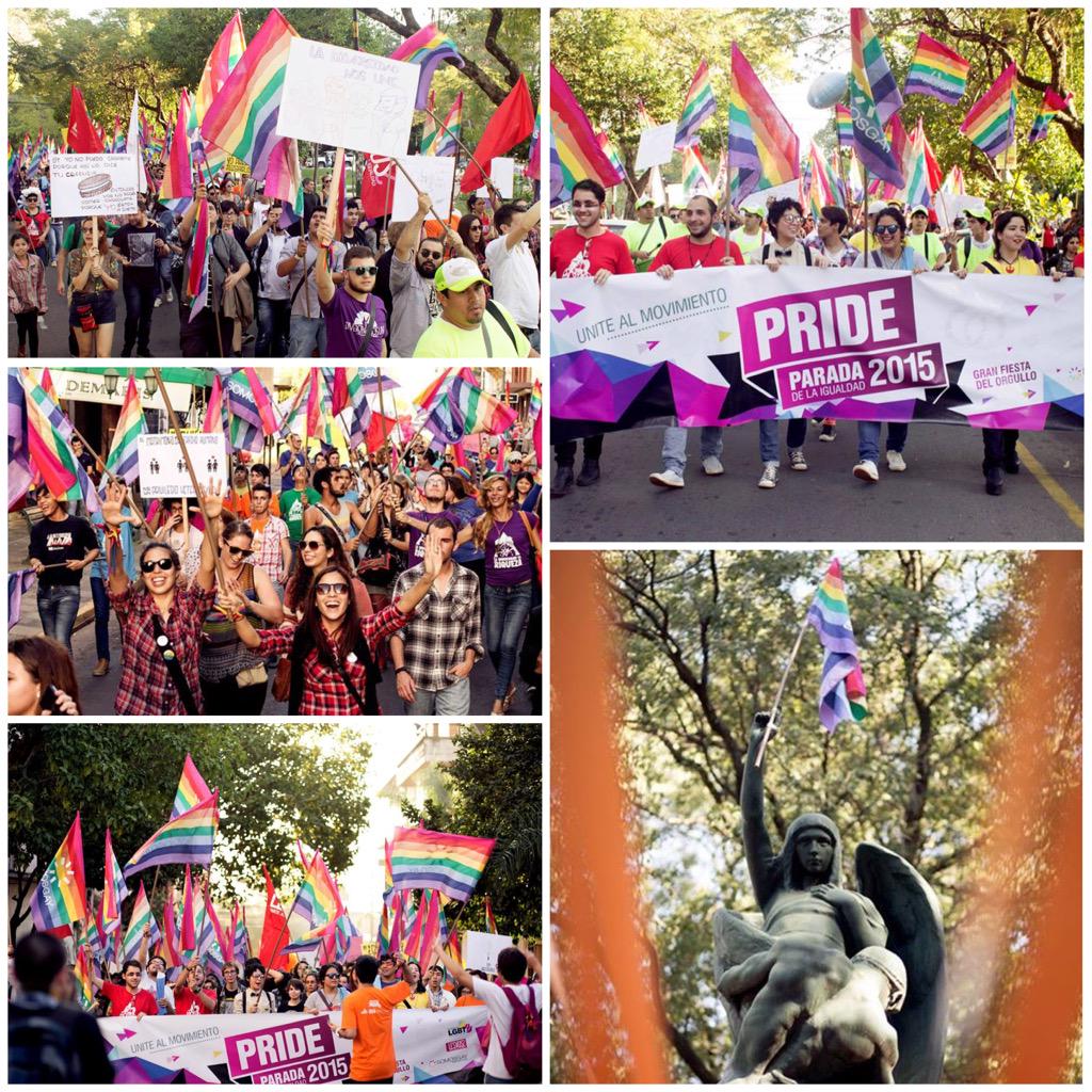 [FOTOS] Más de mil personas se unieron al Movimiento del Amor e Igualdad en Paraguay bit.ly/1MEkIMH #PridePy